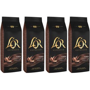L'OR Espresso Forza Whole Coffee Beans 500g (Pack of 4, Total 2kg) L'OR Espresso Forza Whole Coffee Beans 500g (Pack of 4, Total 2kg)
