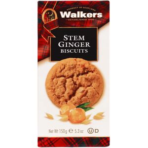 Walkers Stem Ginger Biscuits 150 g (Pack of 12) Walkers Stem Ginger Biscuits 150 g (Pack of 12)
