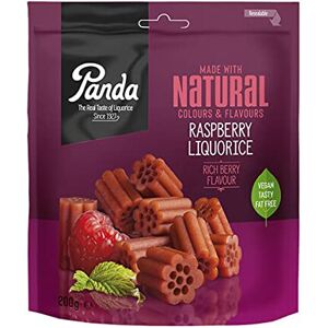 Panda Raspberry Liquorice Vegan Vegetarian Natural Liquorice Sweets 200g (Pack o Panda Raspberry Liquorice Vegan Vegetarian Natural Liquorice Sweets 200g (Pack o