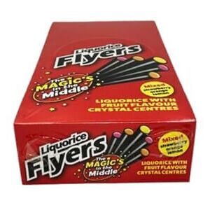 STOCKLEY'S SWEETS Flyers Giant Liquorice Sticks Carton - 40 Assorted Flavours Classic British Sw STOCKLEY'S SWEETS Flyers Giant Liquorice Sticks Carton - 40 Assorted Flavours Classic British Sw