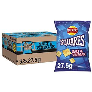 Walkers Squares Salt & Vinegar Snacks Crisps 27.5g Walkers Squares Salt & Vinegar Snacks Crisps 27.5g