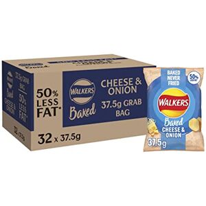 Walkers Baked Cheese & Onion Snacks Crisps 32 x 37.5g Walkers Baked Cheese & Onion Snacks Crisps 32 x 37.5g