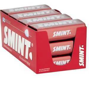Smint Sugar Free Strawberry Mints, Suitable for Vegetarians - 12 x 50 XXL Tins Smint Sugar Free Strawberry Mints, Suitable for Vegetarians - 12 x 50 XXL Tins