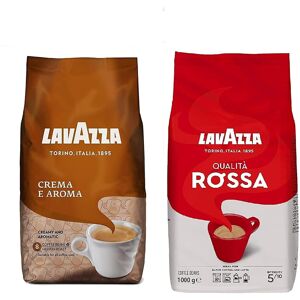 Lavazza 1 x Crema E Aroma 1 kg & Lavazza Qualita Rossa Coffee Beans 1 kg, Lavazza 1 x Crema E Aroma 1 kg & Lavazza Qualita Rossa Coffee Beans 1 kg,