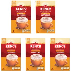 Kenco Cappuccino Instant Coffee Sachets 8x14.8g (Pack of 5, Total 40 Sachets, 59 Kenco Cappuccino Instant Coffee Sachets 8x14.8g (Pack of 5, Total 40 Sachets, 59