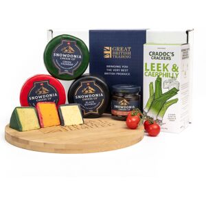 GREAT BRITISH TRADING LIMITED Snowdonia Welsh Cheese Hamper with Onion Chutney + Cradocs Crackers GREAT BRITISH TRADING LIMITED Snowdonia Welsh Cheese Hamper with Onion Chutney + Cradocs Crackers