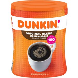 dunkin' donuts Dunkin Donuts Original Blend Medium Roast Ground Coffee Canister 1.27kg (45 OZ) dunkin' donuts Dunkin Donuts Original Blend Medium Roast Ground Coffee Canister 1.27kg (45 OZ)