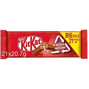 KitKat Milk 2 Finger Chocolate Biscuit Bars Multipack, 21 x 20.7 g KitKat Milk 2 Finger Chocolate Biscuit Bars Multipack, 21 x 20.7 g