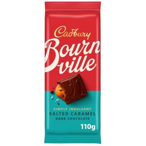 Cadbury Bournville Simply Salted Caramel Dark Chocolate Bar 100 g Cadbury Bournville Simply Salted Caramel Dark Chocolate Bar 100 g