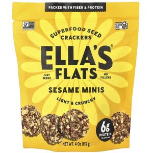 Ella's Flats Superfood Seed Crackers, Sesame Minis Ella's Flats Superfood Seed Crackers, Sesame Minis