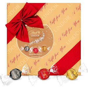 Lindt Lindor Assorted Chocolate Wrapped Gift Box ' Large 287g ' Smooth Melting T Lindt Lindor Assorted Chocolate Wrapped Gift Box ' Large 287g ' Smooth Melting T