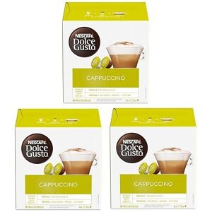 Nescafe NESCAFÉ Dolce Gusto Cappuccino Coffee Pods x16 (Pack of 3, Total 48 Pods, 24 Ser Nescafe NESCAFÉ Dolce Gusto Cappuccino Coffee Pods x16 (Pack of 3, Total 48 Pods, 24 Ser