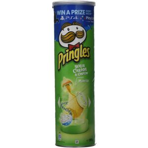 Pringles Sour Cream and Onion Potato Crisps, 200 g, (Pack of 19) Pringles Sour Cream and Onion Potato Crisps, 200 g, (Pack of 19)