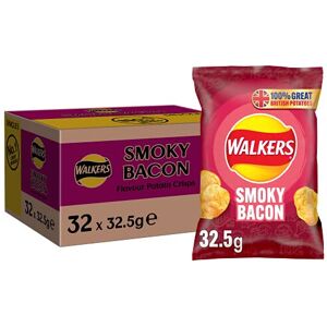 Walkers Smoky Bacon Crisps 32 x 32.5g Walkers Smoky Bacon Crisps 32 x 32.5g