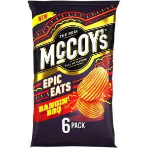 McCoys Epic Eats Bangin BBQ Multipack Crisps 6 Pack Multipack BOX of 20 Fu McCoys Epic Eats Bangin BBQ Multipack Crisps 6 Pack Multipack BOX of 20 Fu