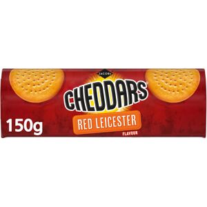 Jacob's JACOBS Cheddars Red Leicester Flavour Cheese Biscuits 150 g Pack of 4 Jacob's JACOBS Cheddars Red Leicester Flavour Cheese Biscuits 150 g Pack of 4