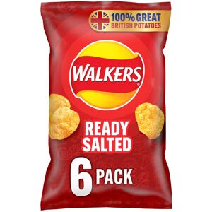 Walkers Ready Salted Multipack Crisps 6x25g Walkers Ready Salted Multipack Crisps 6x25g