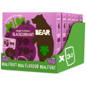 BEAR Blackcurrant Yoyos Dried Fruit Rolls Healthy Vegan 20g 6 x 5 Pack BEAR Blackcurrant Yoyos Dried Fruit Rolls Healthy Vegan 20g 6 x 5 Pack