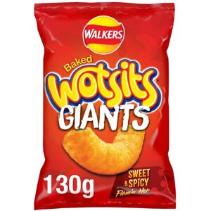 Walkers Wotsits Giants Sweet Spicy Snacks Crisps 130g Walkers Wotsits Giants Sweet Spicy Snacks Crisps 130g