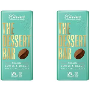 Divine Dessert Bar 38 Milk Chocolate Tiramisu with Coffee and Biscuit 180g Divine Dessert Bar 38 Milk Chocolate Tiramisu with Coffee and Biscuit 180g