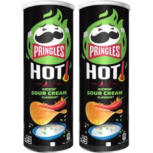 Pringles Hot Kickin Sour Cream Flavour 160g Pack of 2 Pringles Hot Kickin Sour Cream Flavour 160g Pack of 2