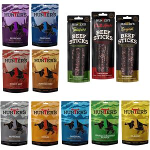 Hunters Biltong Hunters Beef Snack 12 Pack Combo – 28g Biltong 28g Jerky 40g Beef Sticks Dr Hunters Biltong Hunters Beef Snack 12 Pack Combo – 28g Biltong 28g Jerky 40g Beef Sticks Dr