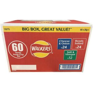 Walkers Crisps Multipack Mixed Flavour Variety Box Ready Salted Salt Vineg Walkers Crisps Multipack Mixed Flavour Variety Box Ready Salted Salt Vineg