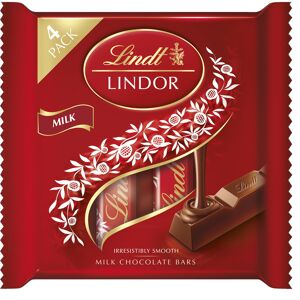 Lindt Lindor Milk Chocolate Bars 4 x 25g Lindt Lindor Milk Chocolate Bars 4 x 25g