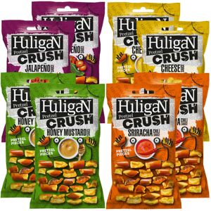 Huligan Pretzels Pieces Multipack Crisps 65g x Pack of 8 Baked Pretzel Thi Huligan Pretzels Pieces Multipack Crisps 65g x Pack of 8 Baked Pretzel Thi