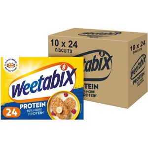 Weetabix Protein Pack of 10 x 24 Biscuits ? High Protein Wholegrain Breakfast ? Weetabix Protein Pack of 10 x 24 Biscuits ? High Protein Wholegrain Breakfast ?