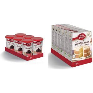 Betty Crocker Chocolate Fudge Icing 400g (Pack of 6) & Zesty Lemon Cake Mix 425g Betty Crocker Chocolate Fudge Icing 400g (Pack of 6) & Zesty Lemon Cake Mix 425g