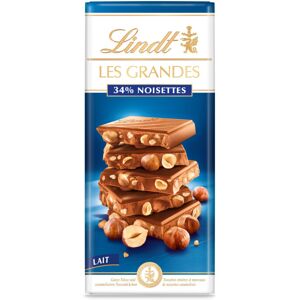 Lindt Les Grandes Milk Chocolate Hazelnut Bar, 150g (Pack of 13) Lindt Les Grandes Milk Chocolate Hazelnut Bar, 150g (Pack of 13)
