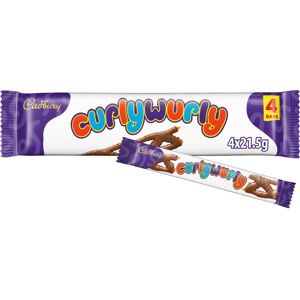 Cadbury Milk Chocolate Curly Wurly Bar (4 x 86 g) (Pack of 35) Total 140 Bars Cadbury Milk Chocolate Curly Wurly Bar (4 x 86 g) (Pack of 35) Total 140 Bars