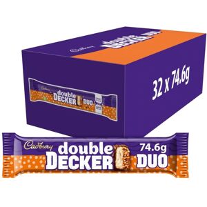 Cadbury Double Decker Duo Chocolate Bar, Bulk Buy Treats for Snacking, Sharing & Cadbury Double Decker Duo Chocolate Bar, Bulk Buy Treats for Snacking, Sharing &