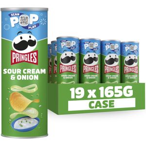Pringles Sour Cream & Onion Sharing Crisps 19x165g Pringles Sour Cream & Onion Sharing Crisps 19x165g