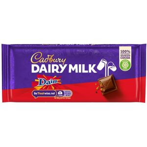 Cadbury Dairy Milk Daim Chocolate Bar, Almond Caramel Crunch, 120 g (Pack of 18) Cadbury Dairy Milk Daim Chocolate Bar, Almond Caramel Crunch, 120 g (Pack of 18)