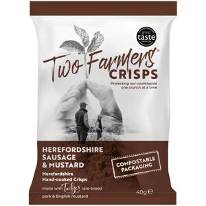 Two Farmers Crisps, Herefordshire Sausage & Mustard Hand Cooked Crisps, Gluten F Two Farmers Crisps, Herefordshire Sausage & Mustard Hand Cooked Crisps, Gluten F