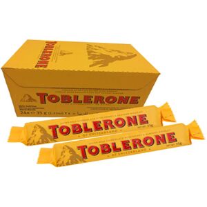 24 TOBLERONE Swiss Milk Chocolate Almond Bars 24 X 35g Original 24 TOBLERONE Swiss Milk Chocolate Almond Bars 24 X 35g Original