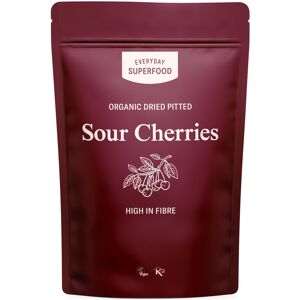 Everyday Superfood Organic Dried Sour Cherries 190g, Pitted, Unsweetened Tart Ch Everyday Superfood Organic Dried Sour Cherries 190g, Pitted, Unsweetened Tart Ch