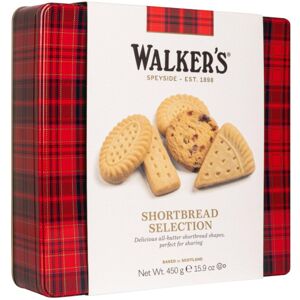Walkers Walker's Shortbread Square Shortbread Assortment Tin, Traditional Pure Butter Sc Walkers Walker's Shortbread Square Shortbread Assortment Tin, Traditional Pure Butter Sc
