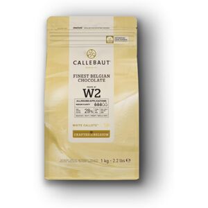 Callebaut W2 Finest Belgian White Chocolate Couverture Callets 28.0% Cocoa 1kg Callebaut W2 Finest Belgian White Chocolate Couverture Callets 28.0% Cocoa 1kg