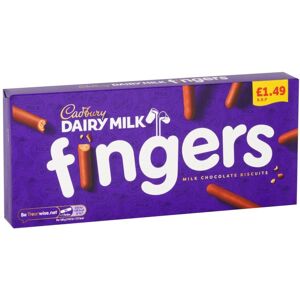 Cadbury Dairy Milk Fingers Chocolate Covered Biscuits 114g x 12 Cadbury Dairy Milk Fingers Chocolate Covered Biscuits 114g x 12