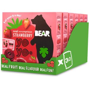 BEAR Strawberry Yoyos - Dried Fruit Rolls - Healthy - Vegan - 20g (30 packs) BEAR Strawberry Yoyos - Dried Fruit Rolls - Healthy - Vegan - 20g (30 packs)