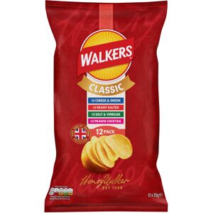 Walkers Classic Pack Crisps 12 x 25g Walkers Classic Pack Crisps 12 x 25g