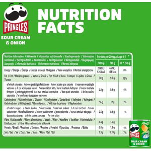 Pringles Sour Cream Onion Crisp Cans 12x40g Pringles Sour Cream Onion Crisp Cans 12x40g