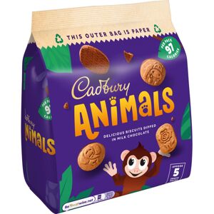 Cadbury Animals Mini Biscuits, Fun Animal Shaped Biscuits for Kids, 5 19.9 g Sna Cadbury Animals Mini Biscuits, Fun Animal Shaped Biscuits for Kids, 5 19.9 g Sna