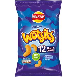 Walkers Wotsits Really Cheesy Multipack Snacks Crisps 12x16.5g Walkers Wotsits Really Cheesy Multipack Snacks Crisps 12x16.5g