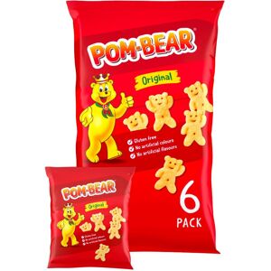 Pom Bear Original Multipack Crisps, Pack of 6 ? Bear-Shaped Potato Snacks ? Orig Pom Bear Original Multipack Crisps, Pack of 6 ? Bear-Shaped Potato Snacks ? Orig