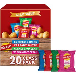 Walkers Classic Variety Multipack Crisps Box 20x25 g Walkers Classic Variety Multipack Crisps Box 20x25 g