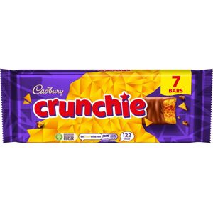 Cadbury Crunchie Milk Chocolate and Honeycomb Bars 261 g Pack of 7 Bars Cadbury Crunchie Milk Chocolate and Honeycomb Bars 261 g Pack of 7 Bars